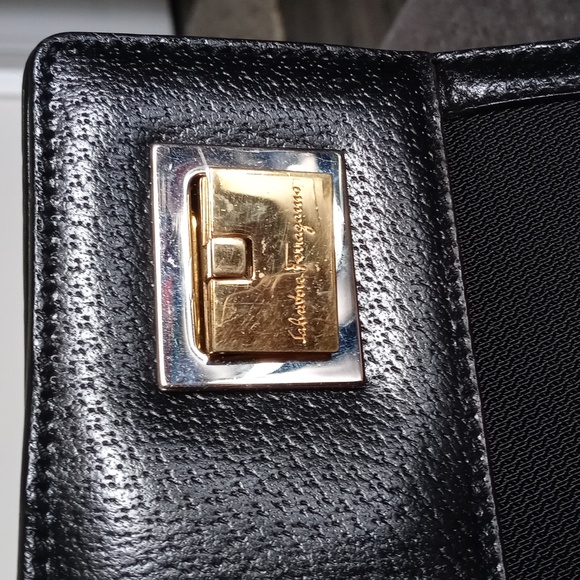 🖤VTG Ferragamo🖤 - BW-21 1850 Top Handle Nylon/Leather Bag - Picture 11 of 16